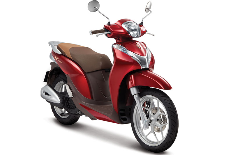 Honda SH Mode 125cc màu đỏ tươi.