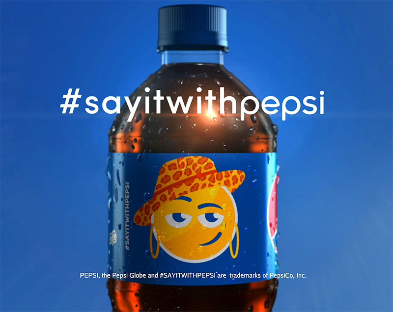 Pepsi thực hiện một chiến dịch quảng cáo với hashtag nhãn hiệu #SayitwithPepsi. Ảnh: Effie