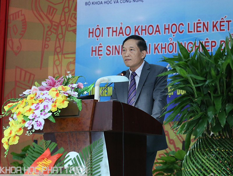 Thứ trưởng Trần Văn Tùng phát biểu khai mạc hội thảo.Ảnh: Bích Ngọc