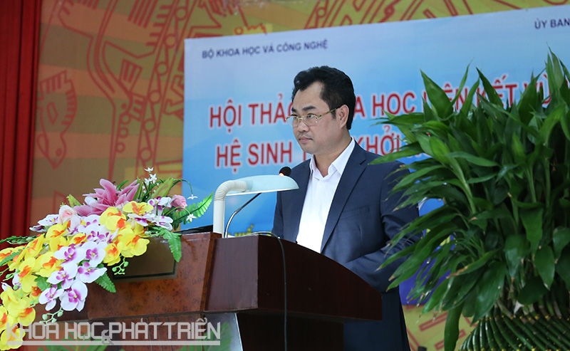 Ông Trịnh Việt Hùng kỳ vọng sự hỗ trợ từ Bộ KH&CN, tỉnh Thái Nguyên sẽ thúc đẩy phong trào khởi nghiệp tại địa phương. Ảnh: Bích Ngọc