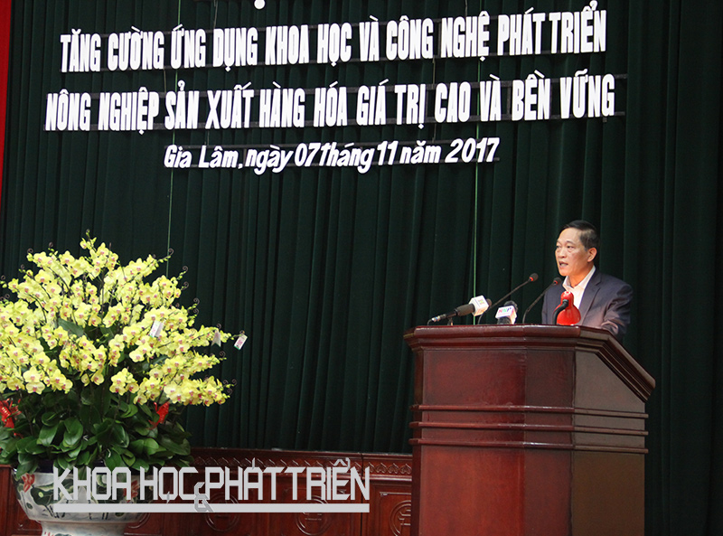 Thứ trưởng Trần Văn Tùng phát biểu tại hội nghị. Ảnh: Vũ Ngọc