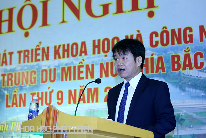 Ông NGuyễn Kim Tuấn phát biểu tại hội nghị. Ảnh: Lê Loan.