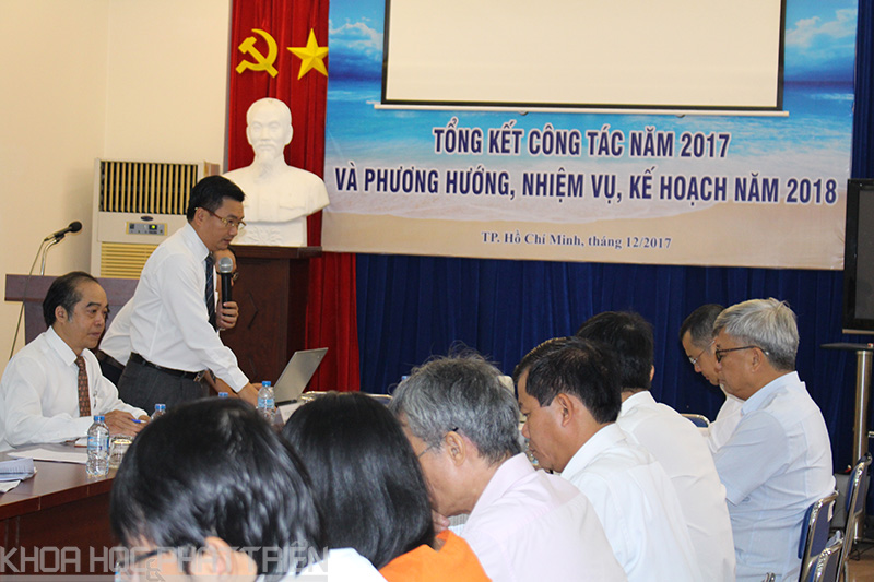 Ông Phạm Xuân Đà báo cáo hoạt động của Cục Công tác phía Nam năm 2017