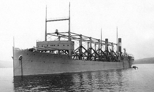 Tàu USS Cyclops biến mất ở Tam giác Bermuda khi quay về từ một chuyến đi tới Brazil vào tháng 3/1918. Ảnh: Wikimedia.