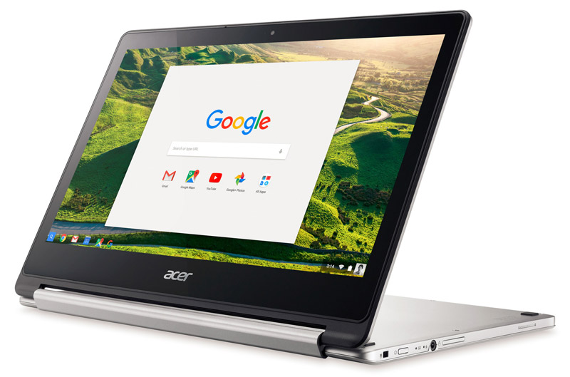 1. Acer Chromebook R13 (thời lượng pin: 13 giờ 2 phút). 