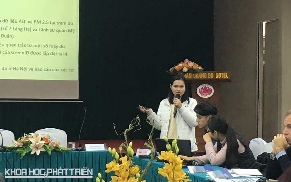 Bà Nguyễn Anh Thư trình bày báo cáo tại hội thảo. Ảnh: NV