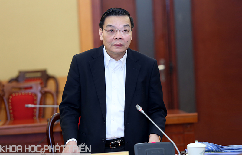Đồng chí Chu Ngọc Anh, Ủy viên Trung ương Đảng, Bí thư Ban cán sự Đảng, Bộ trưởng Bộ KH&CN phát biểu tại hội nghị