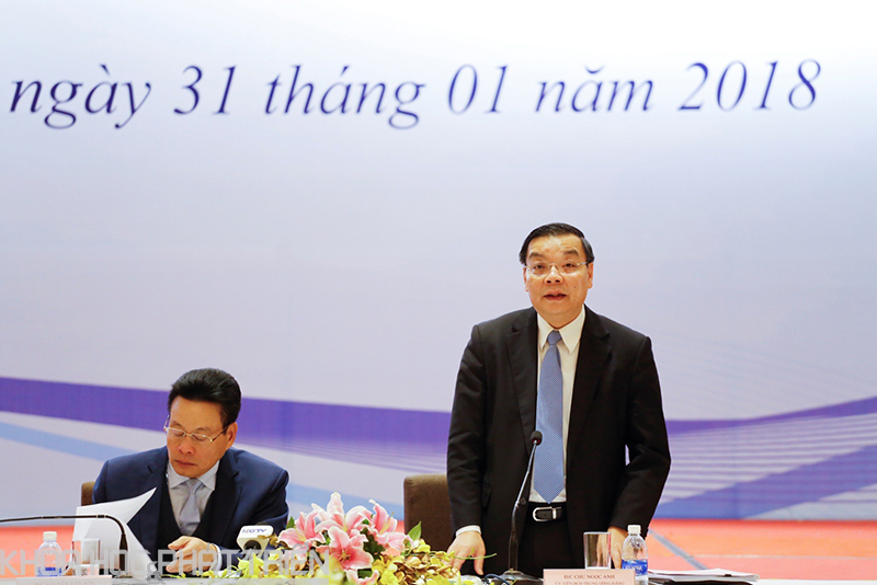 Bộ trưởng Chu Ngọc Anh phát biểu tại hội nghị.