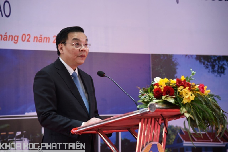 Bộ trưởng Bộ KH&CN Việt Nam Chu Ngọc Anh phát biểu tại lễ khánh thành.