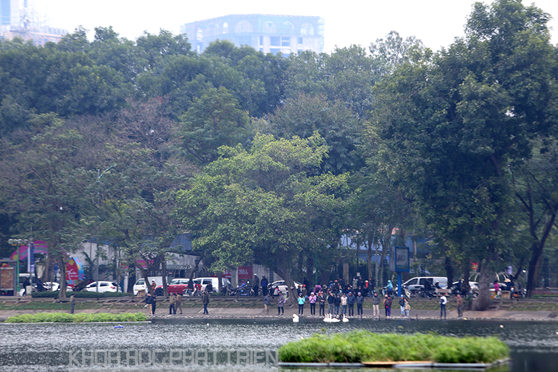  Lượng người dân ghé thăm Hồ Thiền Quang ngày càng đông.
