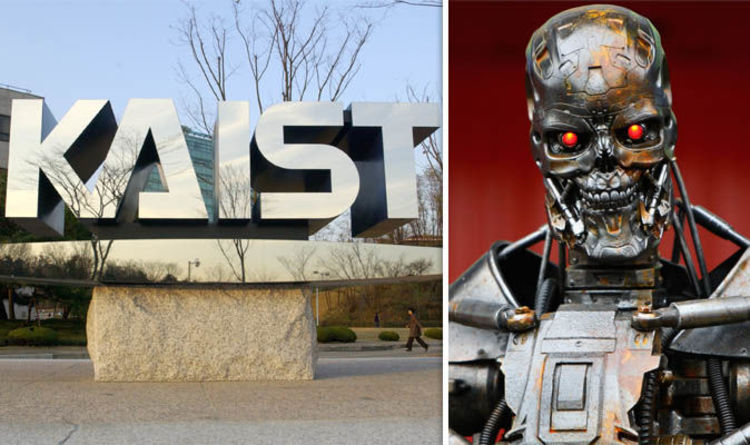 KAIST, viện công nghệ hàng đầu Hàn Quốc bị cho là đang nghiên cứu vũ khí trí tuệ nhân tạo như robot sát thủ. Ảnh: Express.co.uk