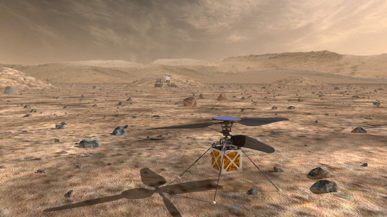 NASA muốn gửi trực thăng lên sao Hỏa. Ảnh: Futurism