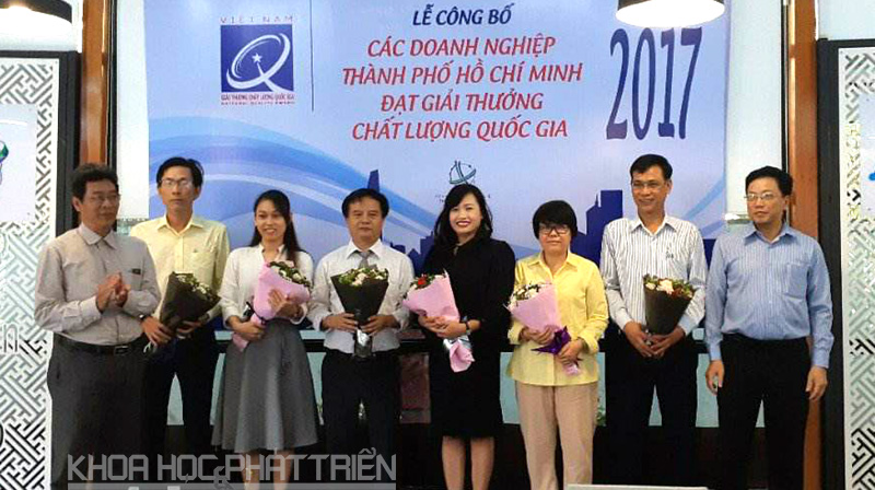 6 doanh nghiệp TPHCM đạt Giải thưởng chất lượng Quốc gia 2017