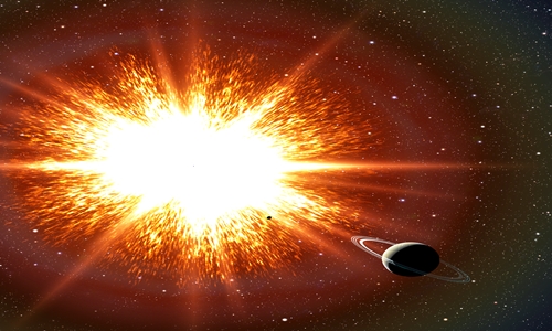 Bức xạ từ vụ nổ siêu tân tinh gần Trái Đất có thể dẫn đến những thay đổi của sự sống trên hành tinh. Ảnh: David Aguilar.