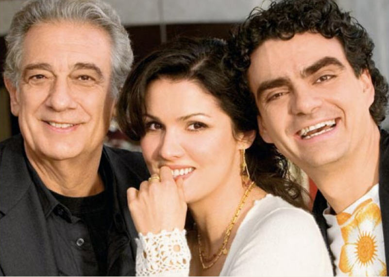 Bộ ba nghệ sỹ opera: Placido Domingo, Anna Netrebko và Juan Diego Flores. Ảnh: se000276.host.inode.at