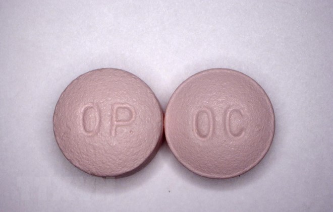 Viên thuốc giảm đau Oxycotin do Purdue Pharma sản xuất. (Nguồn: AFP/TTXVN)
