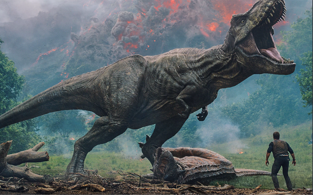 Một con khủng long bạo chúa T.rex trong ‘Jurassic World: Fallen Kingdom’. Ảnh: Universal Pictures. 