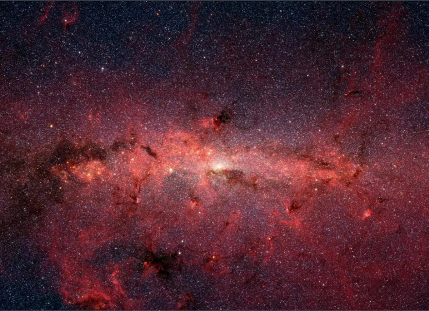 Nhìn gần, lớp bụi trong giải Ngân Hà của chúng ta có thể bám đầy "dầu mỡ không gian". Ảnh: NASA / JPL-Caltech  