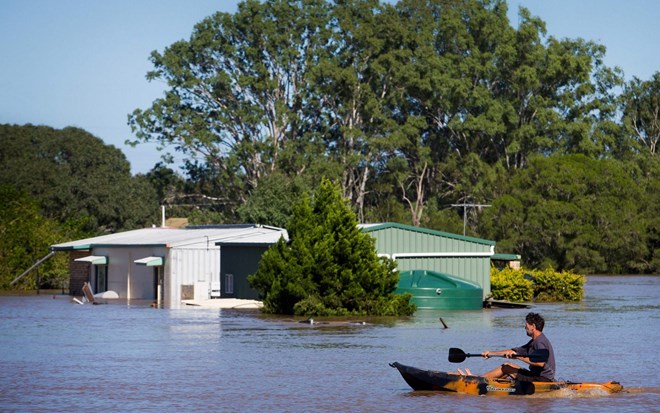 Lũ lụt ở Australia. (Nguồn: AFP)