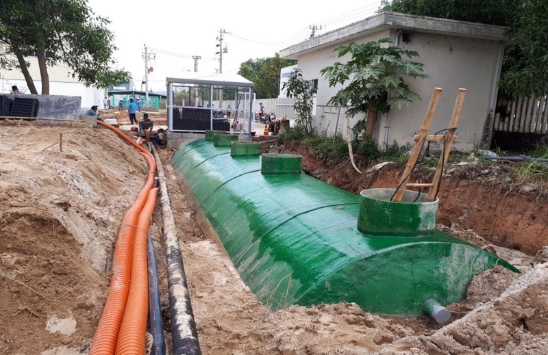 Lắp đặt hệ thống xử lý nước thải không qua bể tự hoại tại Công ty sản xuất dựng cụ thể thao Daiwa