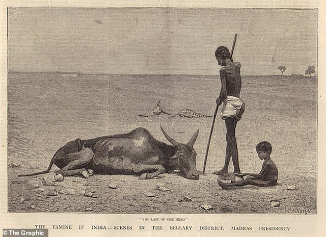 Hình ảnh về nạn đói ở Ấn Độ của Anh trong những năm 1876-78.