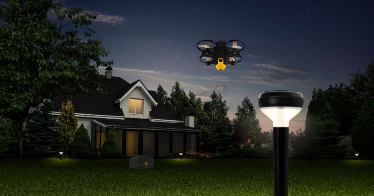 Viễn cảnh sử dụng drone và cảm biến do thám canh giữ nhà sắp trở thành hiện thực. Ảnh: Futurism.