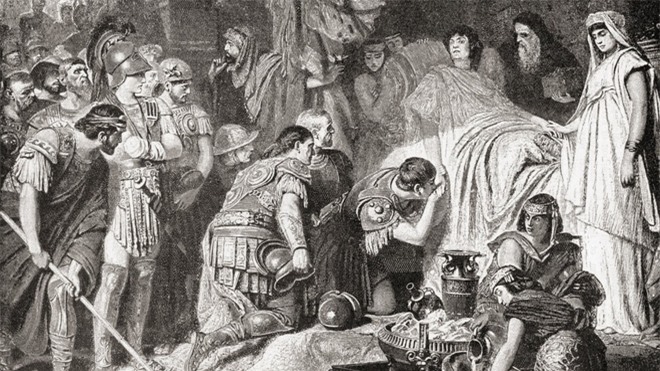 ái chết của Alexander Đại đế năm 323 TCN. Nguồn: Universal History Archive