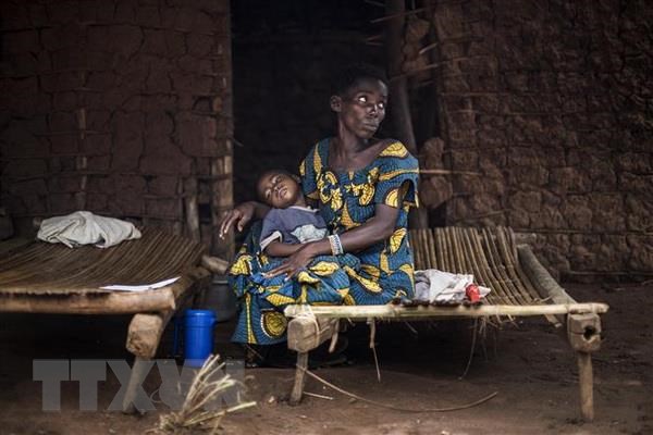 Trẻ em nhiễm sốt rét tại Muma, CHDC Congo. (Nguồn: AFP/TTXVN)