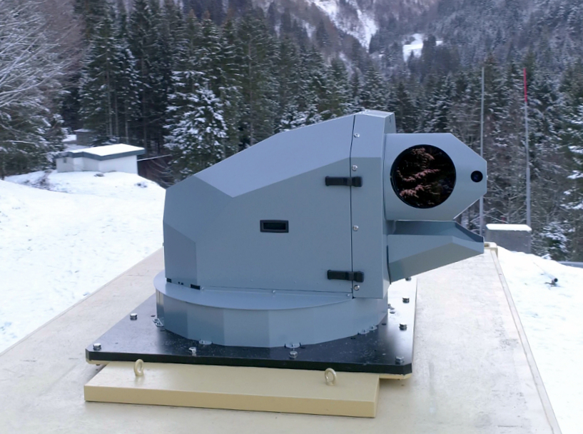 Tháp pháo laser mà hãng Rheinmetall vừa thử nghiệm thành công ở Thụy Sĩ. Ảnh: Rheinmetall. 