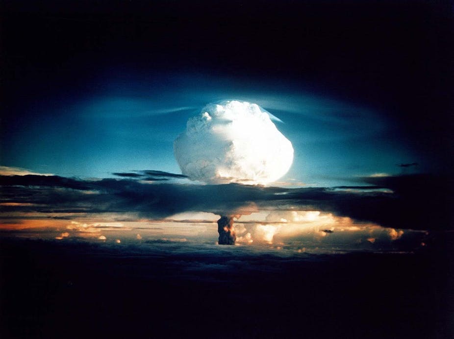 Vụ thử bom nhiệt hạch Ivy Mike tại Nevada (Mỹ) năm 1952. Ảnh: Wikimedia.
