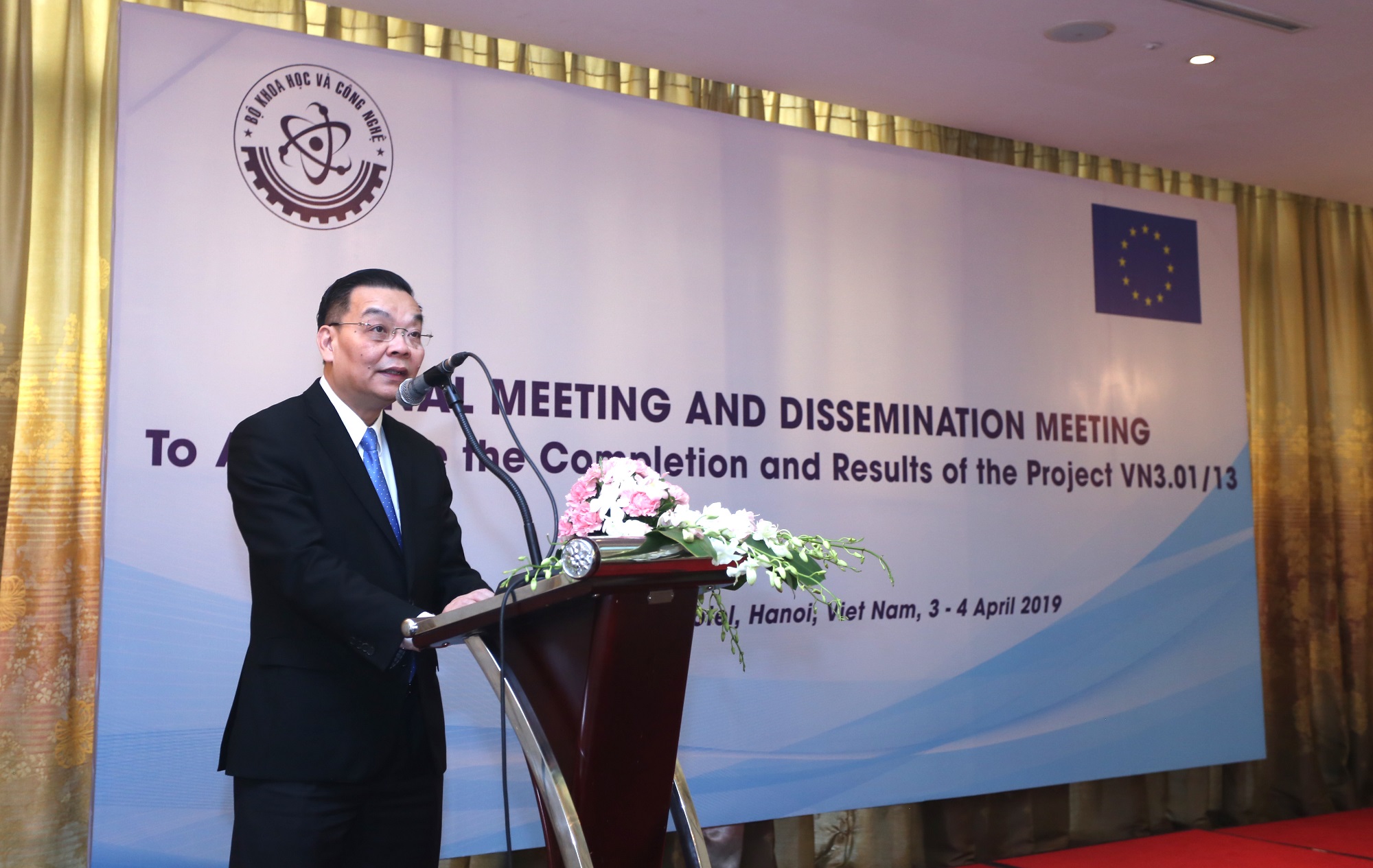 Bộ trưởng Bộ KH&CN Chu Ngọc Anh phát biểu tại hội nghị tổng kết dự án | Ảnh: Bộ KH&CN