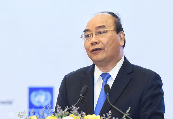 Thủ tướng Nguyễn Xuân Phúc phát biểu chỉ đạo tại hội nghị | Anhr: BTC