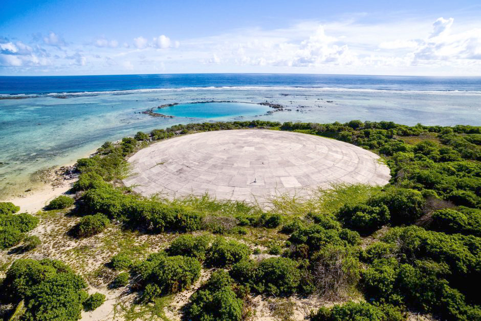 Vòm hạt nhân ở quần đảo Marshalls. Ảnh: ABC News
