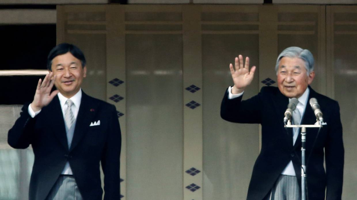 Nhật hoàng Naruhito đăng cơ sau lễ thoái vị của phụ hoàng Akihito hôm 01/05. Ảnh: Nikkei. 