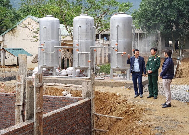 Công trình ứng dụng công nghệ màng lọc kết hợp vật liệu lọc đa năng được thí điểm tại thị trấn Yên Minh, tỉnh Hà Giang