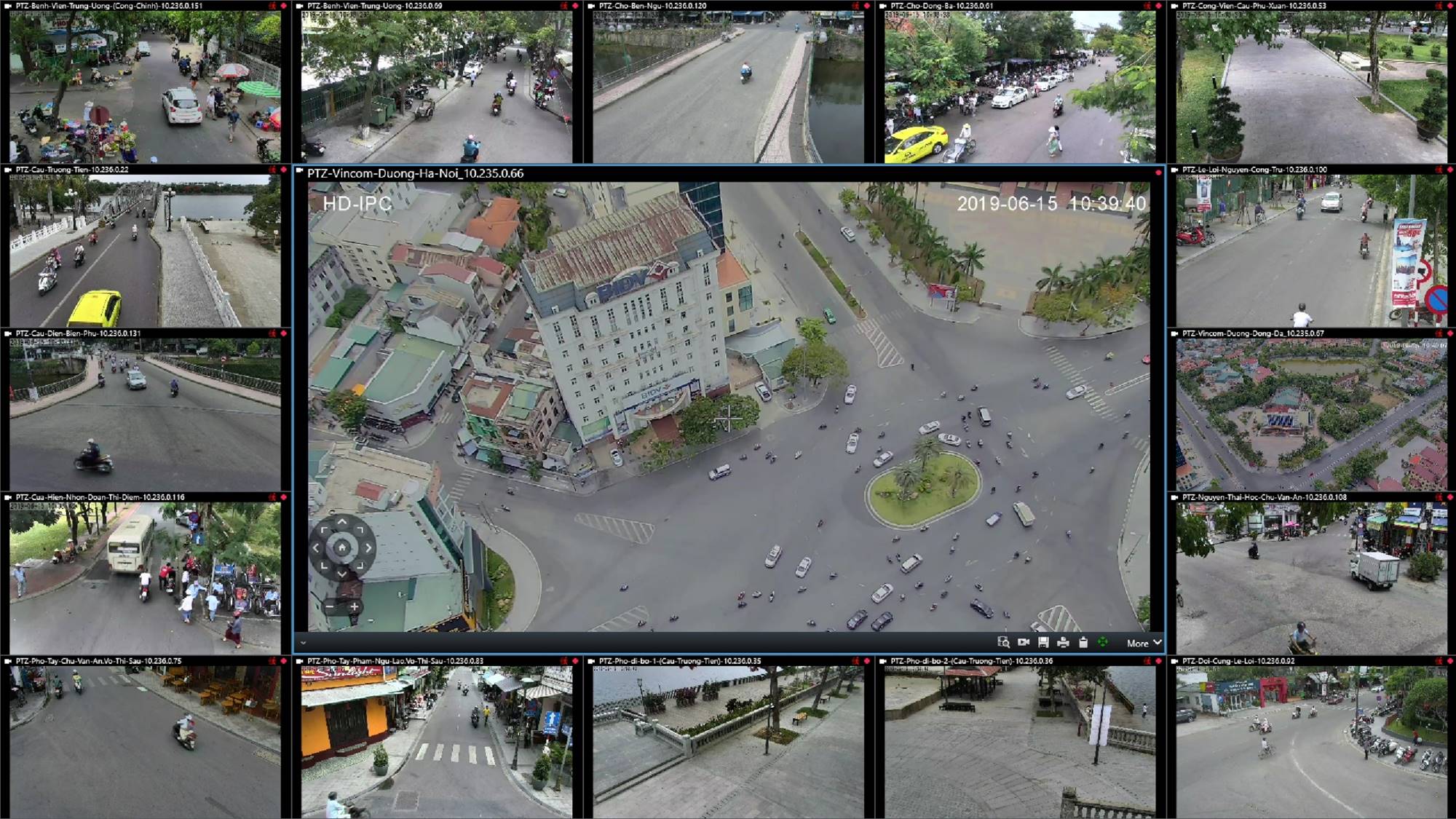 Toàn bộ hình ảnh từ hệ thống camera sẽ được chuyển về Trung tâm IOC để có thể giám sát nhiều vấn đề trong đô thị | Ảnh: IOC