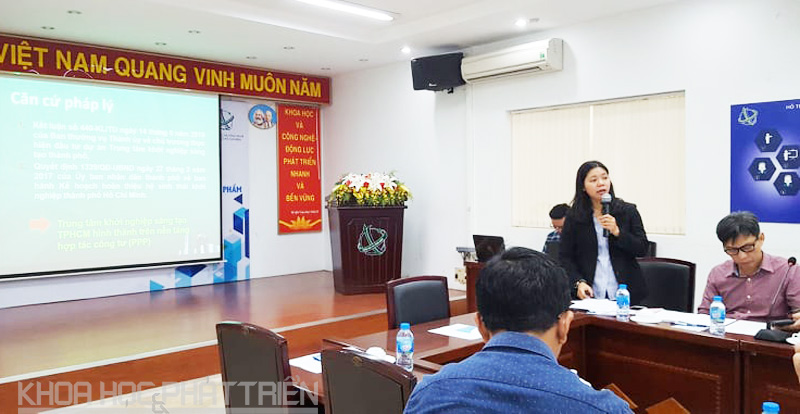 Bà Phan Quý Trúc giới thiệu về Dự án Trung tâm khởi nghiệp sáng tạo TPHCM