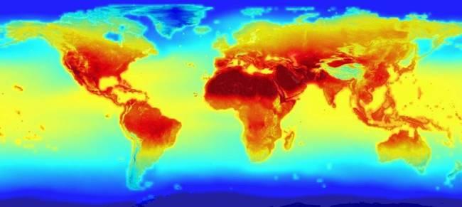 Mô hình khí hậu dự đoán đến năm 2020 - Ảnh: Internet
