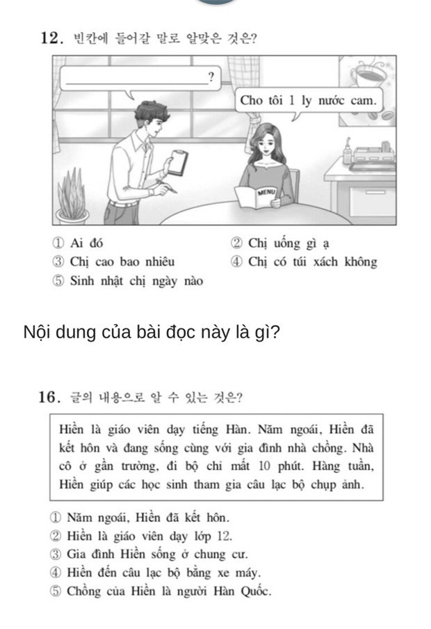 Thử sức với đề thi Tiếng Việt tại kỳ thi Đại học Hàn Quốc 2019: Nhiều câu hóc búa đánh lừa cả người Việt - Ảnh 6.