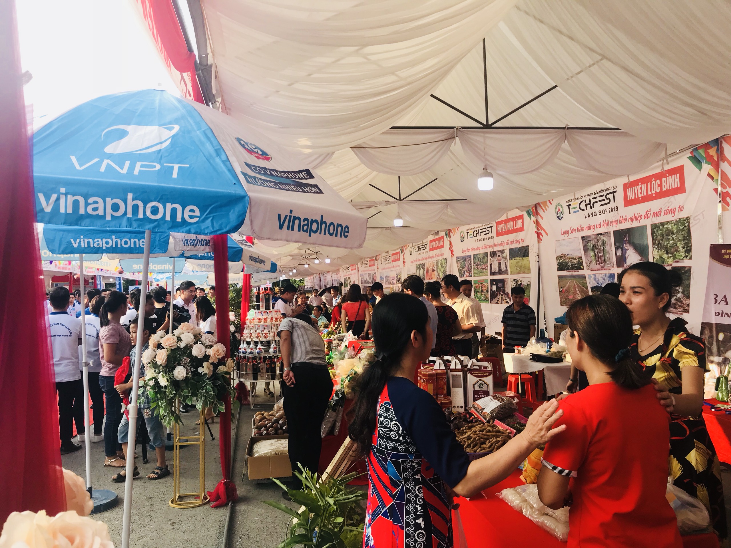 Triển lãm các gian hàng tại Techfest Lạng Sơn 2019 | Ảnh: BTC