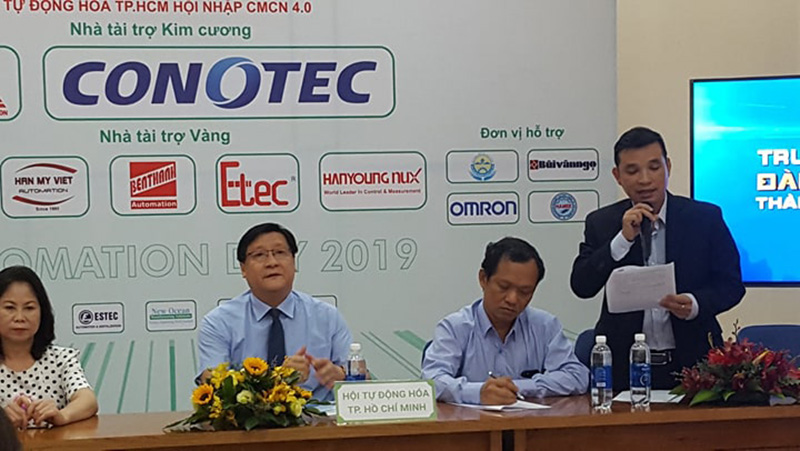 Ông Nguyễn Vũ Trang giới thiệu về Ngày hội tự động hóa TPHCM 2019