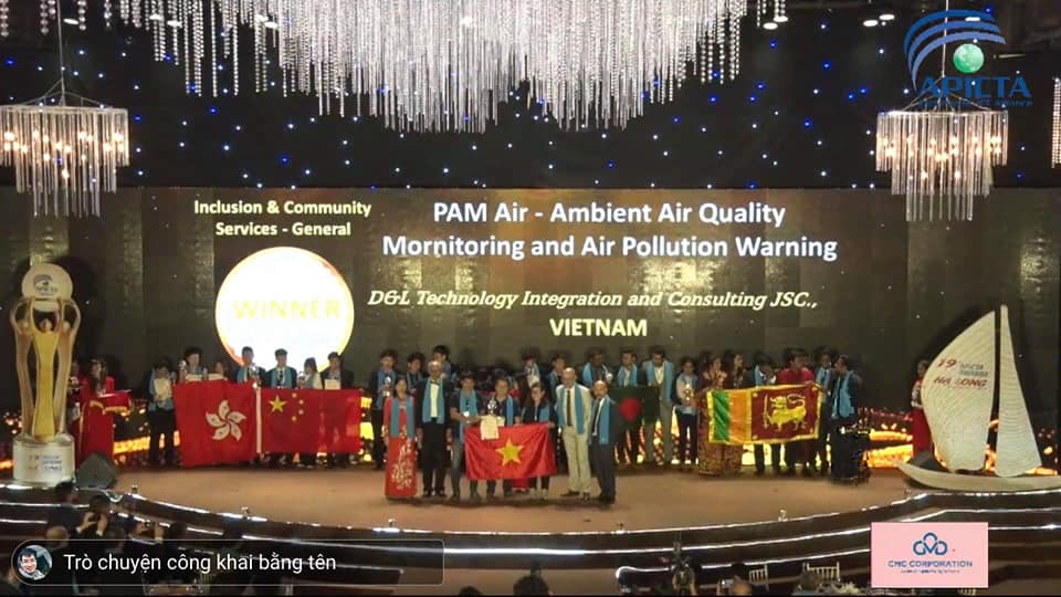 Ứng dụng PAM Air chiến thắng tại APICTA Awards 2019