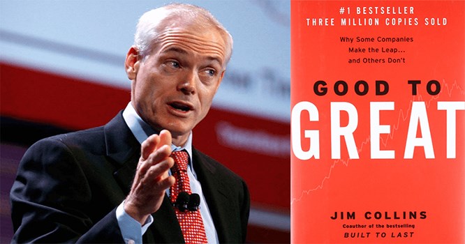 cuốn sách “Từ tốt đến vĩ đại”, nhà nghiên cứu Jim Collins