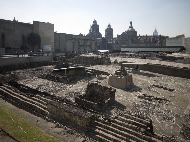 Các nhà khảo cổ học đã có được những khám phá quan trọng về người Aztec ở di chỉ Đền Lớn ở trung tâm thủ đô Mexico. Nguồn: NPR/ Eduardo Verdugo