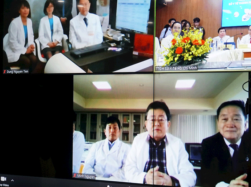 Các bác sĩ tại Đài Loan và Nhật Bản trao đổi trực tuyến tại buổi ra mắt