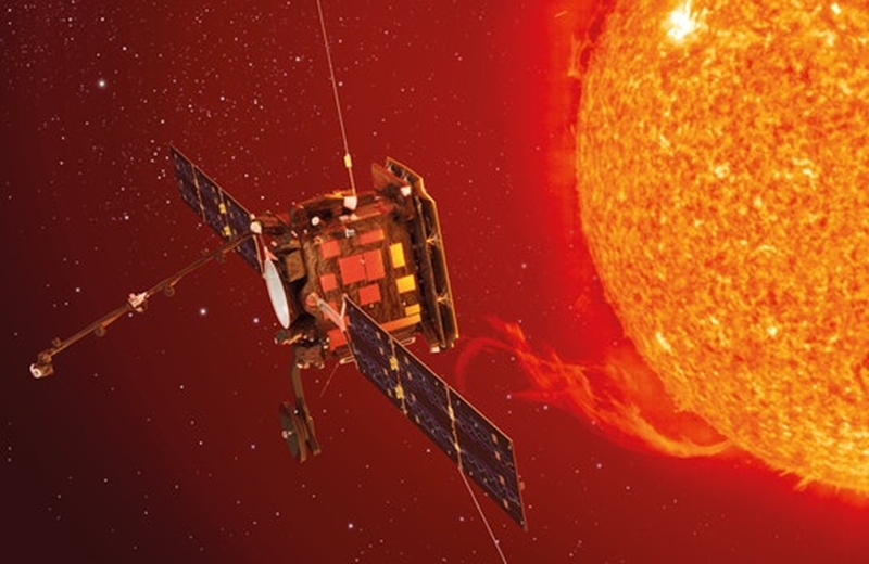 Tàu thăm dò Mặt trời Solar Orbiter. Ảnh: ESA.