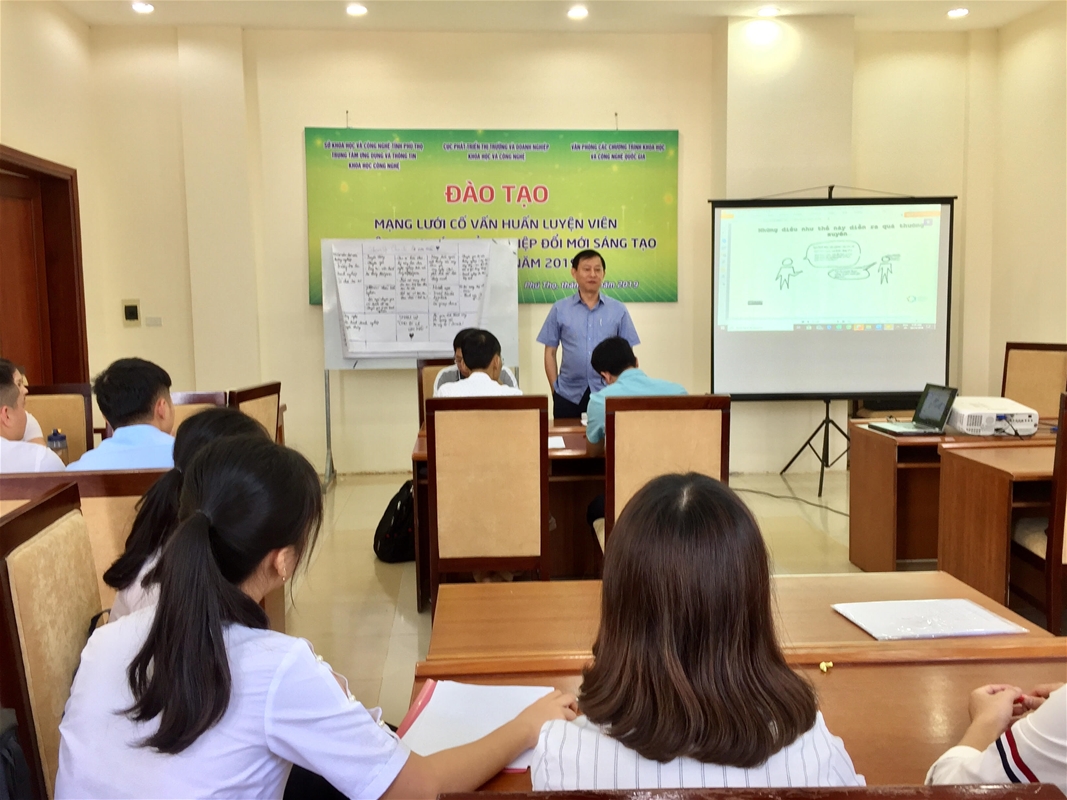 Đào tạo Mentor cho khu vực trung du và miền núi phía Bắc năm 2019 | Ảnh: Sở KH&CN Phú Thọ
