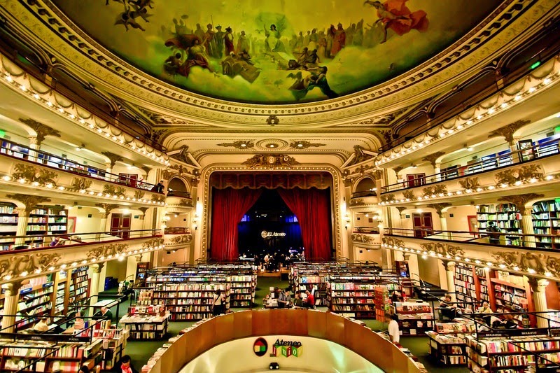 El Ateneo Grand Splendid được nhiều người gọi là hiệu sách đẹp nhất thế giới. Ảnh: Wikipedia.