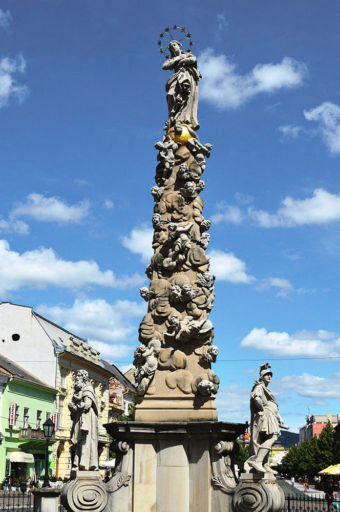 Cây cột ở Košice, Slovakia ngày nay. Ảnh: Scotch Mist/Wikimedia Commons.