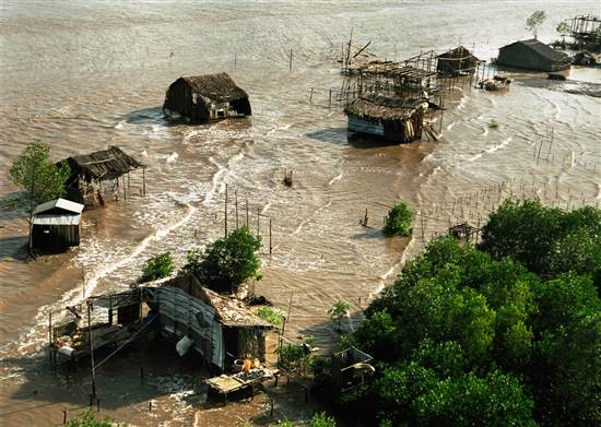 Tác động của biến đổi khí hậu ngày càng rõ rệt ở Đồng bằng sông Cửu Long | Ảnh: TNMT